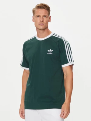 adidas T-Shirt adicolor Classics 3-Stripes IY8720 Zielony Slim Fit