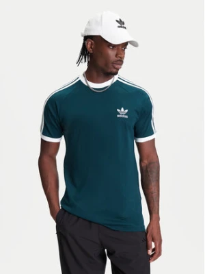 adidas T-Shirt adicolor Classics 3-Stripes JY1374 Zielony Slim Fit