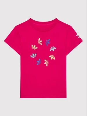 adidas T-Shirt adicolor HE6837 Różowy Regular Fit