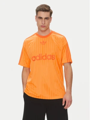 adidas T-Shirt adicolor JP1027 Żółty Loose Fit