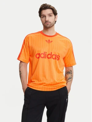 adidas T-Shirt adicolor JP1027 Żółty Loose Fit