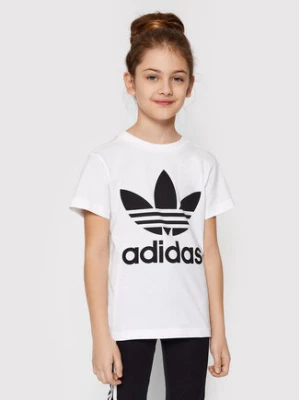 adidas T-Shirt adicolor Trefoil H25246 Biały Regular Fit