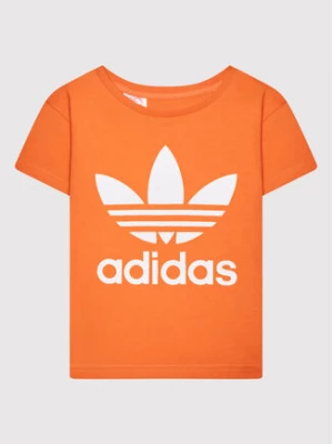 adidas T-Shirt adicolor Trefoil HK2907 Pomarańczowy Regular Fit