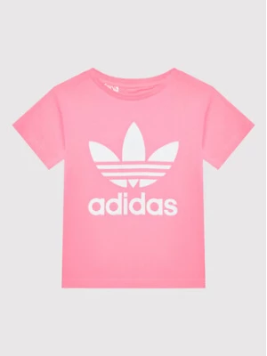 adidas T-Shirt adicolor Trefoil HK2911 Różowy Regular Fit