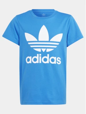 adidas T-Shirt adicolor Trefoil IN8448 Niebieski Regular Fit