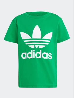 adidas T-Shirt adicolor Trefoil IR6884 Zielony Regular Fit
