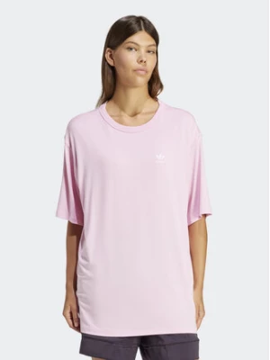 adidas T-Shirt adicolor Trefoil IR8067 Różowy Loose Fit