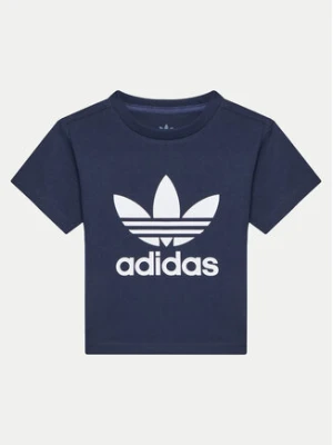 adidas T-Shirt adicolor Trefoil IY2382 Granatowy Regular Fit