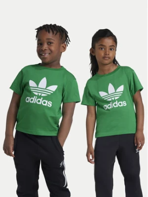 adidas T-Shirt adicolor Trefoil IY4013 Zielony Regular Fit