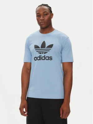 adidas T-Shirt adicolor Trefoil JY3758 Błękitny Regular Fit