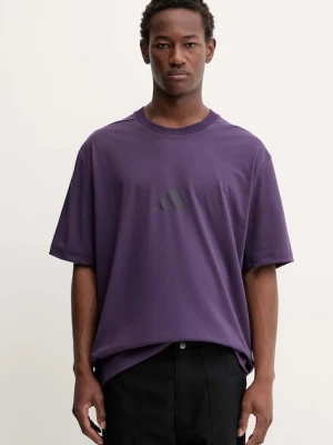 adidas t-shirt adidas x Z.N.E męski kolor fioletowy z nadrukiem JW4783