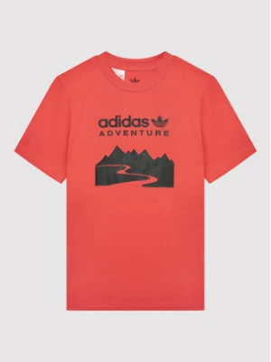 adidas T-Shirt Adventure HE2058 Pomarańczowy Regular Fit