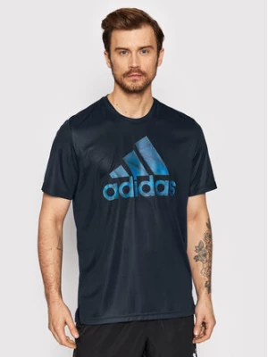 adidas T-Shirt Aeroready Seasonals HD4333 Granatowy Regular Fit