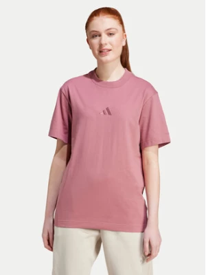 adidas T-Shirt ALL SZN IY6786 Różowy Loose Fit