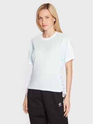 adidas T-Shirt Always Original Laced HK5063 Błękitny Loose Fit Niebieski jasny