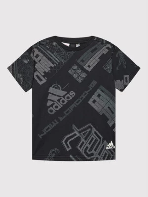 adidas T-Shirt Arkd3 Allover Print HD6869 Czarny Relaxed Fit