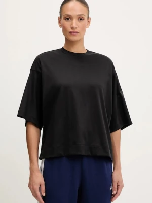 adidas t-shirt bawełniany All SZN damski kolor czarny JM3800