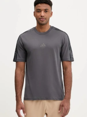 adidas t-shirt bawełniany AOP Colourblock T-Shirt męski kolor szary gładki JM9203