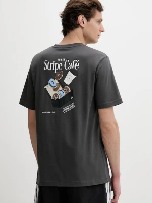 adidas t-shirt bawełniany Coffee Cafe