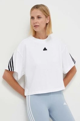 adidas t-shirt bawełniany damski kolor biały IV5270