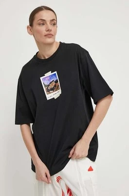 adidas t-shirt bawełniany damski kolor czarny IS1240