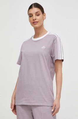 adidas t-shirt bawełniany damski kolor różowy IS1562