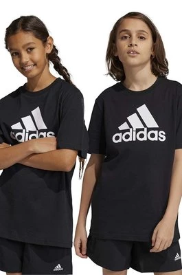 adidas t-shirt bawełniany dziecięcy U BL kolor czarny z nadrukiem