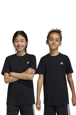 adidas t-shirt bawełniany dziecięcy U SL kolor czarny z nadrukiem