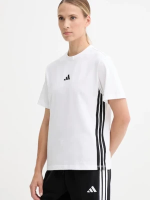 adidas t-shirt bawełniany Essentials damski kolor biały JD0844