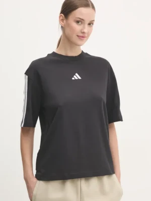 adidas t-shirt bawełniany Essentials damski kolor czarny JC5960