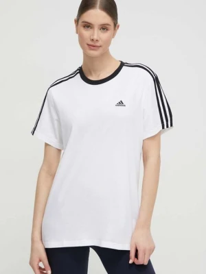adidas t-shirt bawełniany Essentials kolor biały H10201