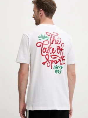 adidas t-shirt bawełniany Food Sauce Graphic Tee męski kolor biały z nadrukiem JM6464
