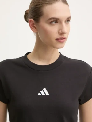 adidas t-shirt bawełniany Future Icons damski kolor czarny JE4000