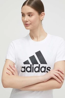 adidas t-shirt bawełniany GL0649 kolor biały GL0649