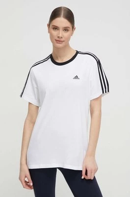 adidas t-shirt bawełniany Essentials kolor biały H10201