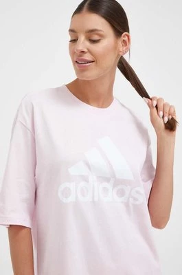 adidas t-shirt bawełniany kolor różowy IC9860