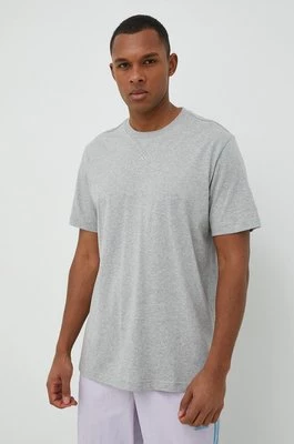 adidas t-shirt bawełniany kolor szary melanżowy IC9789