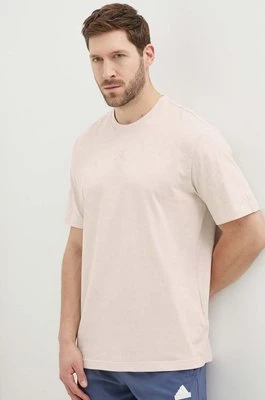 adidas t-shirt bawełniany męski kolor różowy gładki IR9115