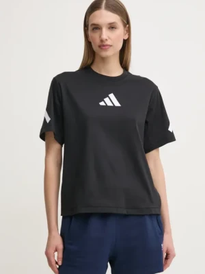 adidas t-shirt bawełniany Z.N.E. damski kolor czarny JJ4778