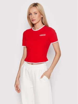 adidas T-Shirt Binding Details HL6570 Czerwony Slim Fit
