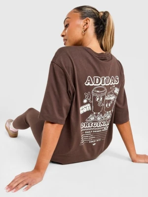 adidas T-Shirt Coffee Club Tee Brwn