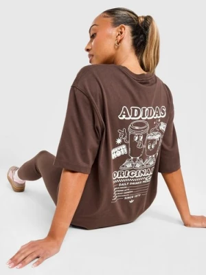 adidas T-Shirt Coffee Club Tee Brwn