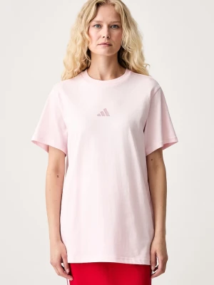 adidas T-shirt damski bawełniany Animal Pack różowy