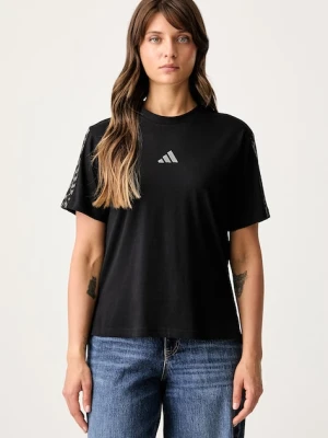 adidas T-shirt damski bawełniany Leopard Pack