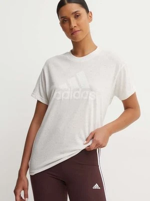 adidas t-shirt damski kolor biały IS3602