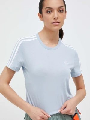 adidas t-shirt damski kolor niebieski IM2788