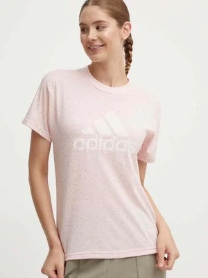 adidas t-shirt damski kolor różowy IW7720