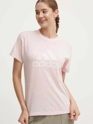 adidas t-shirt damski kolor różowy IW7720