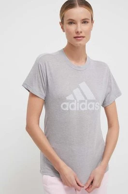 adidas t-shirt damski kolor szary IC0501