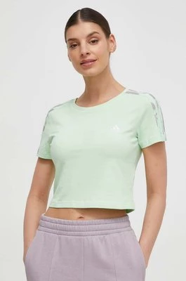 adidas t-shirt damski kolor zielony IR6119